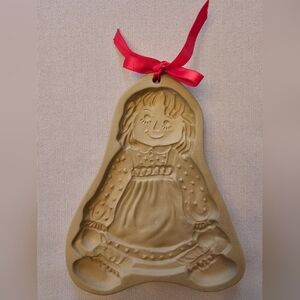 GUC Vintage Brown Bag Cookie 1985 Art Raggedy Ann Cookie Mold